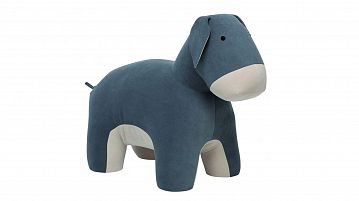 Пуф детский Burro (Ослик), цвет Серый + молочный